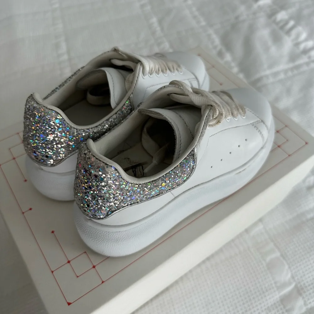 Kids Alexander McQueen glitter- sz 12 - Picture 1 of 7